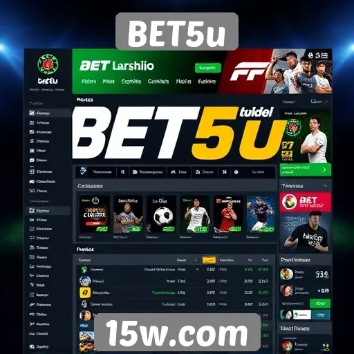 Interface intuitiva destaca o site BET5u no mercado